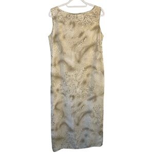 Option & Co Della Spiga Beige Sleeveless Dress Size 8P Neutral Minimalist